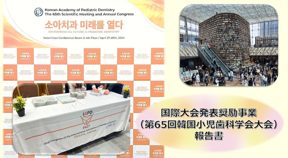 第65回韓国小児歯科学会大会報告書バナー